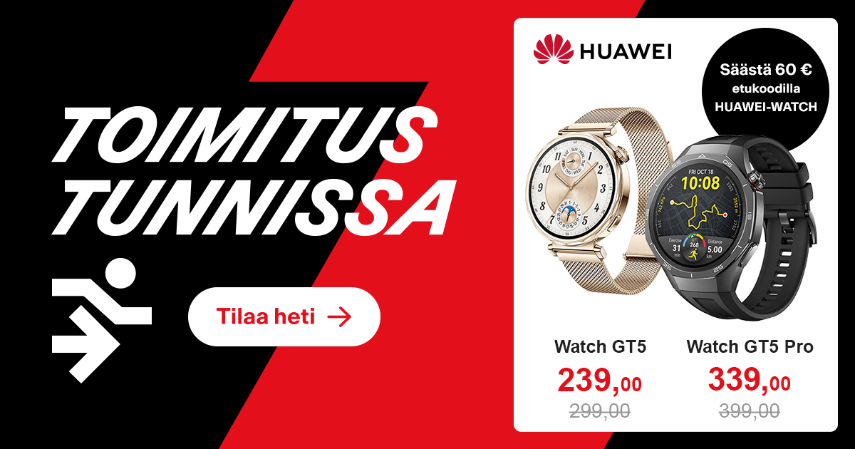 Huawei Watch GT5 – Säästä etukoodilla 60 €