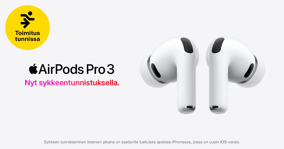 AirPods Pro 3 – nyt sykkeentunnistuksella