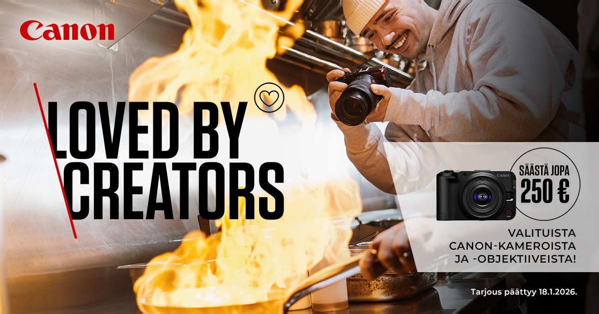 Canon – säästä jopa 250 € valituista kameroista ja objektiiveista