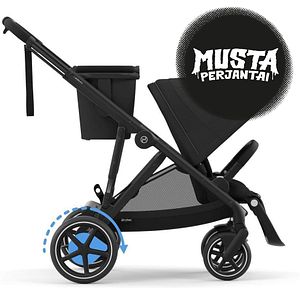 Cybex e-Gazelle S -rattaat, Moon Black, sähköavusteinen