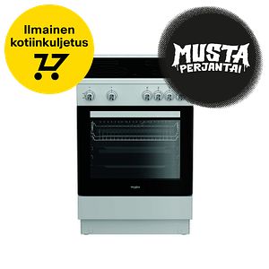 Whirlpool W6V8KMSW keraaminen liesi, valkoinen