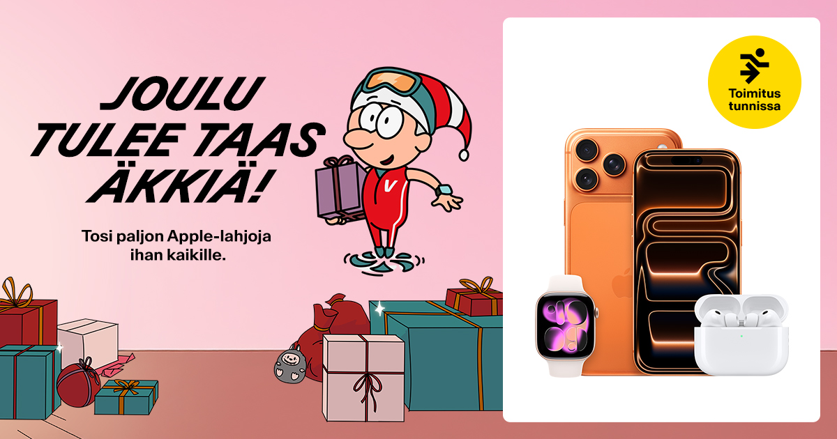 Joulu tulee taas äkkiä – tosi paljon Apple-lahjoja ihan kaikille.