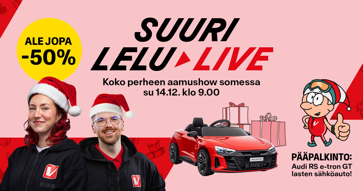 Suuri Lelu Live 14.12. klo 9.00
