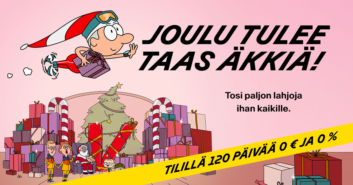 Joulu tulee juuri silloin kun haluat