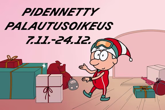Pidennetty palautusoikeus 7.11.–24.12.