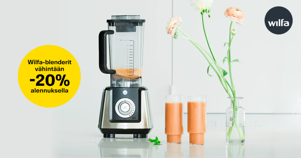 Wilfa-blenderit vähintään -20% alennuksella