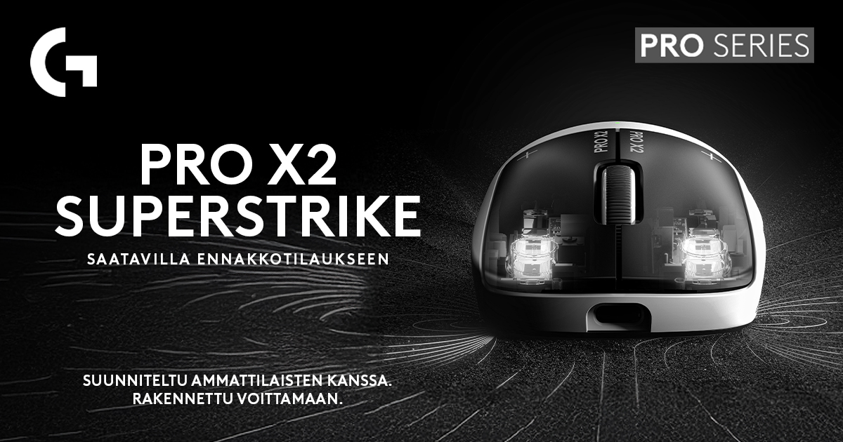 Logitech G PRO X2 Superstrike langaton pelihiiri