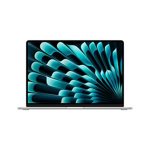 Apple MacBook Air 15" M4 16 Gt, 256 Gt 2025 -kannettava, hopea (MW1G3)