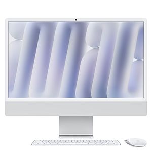 Apple iMac 24" M4 16 Gt, 256 Gt -tietokone, hopea (MWUU3)