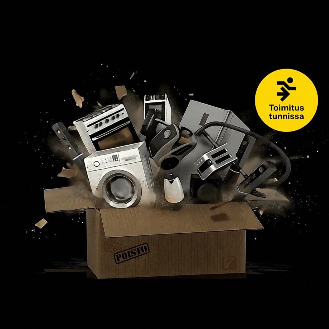 Poistotuotteet jopa tunnin toimituksella