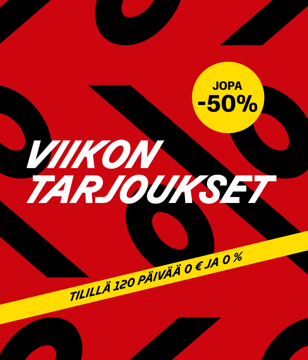 Viikon tarjoukset jopa -50 %