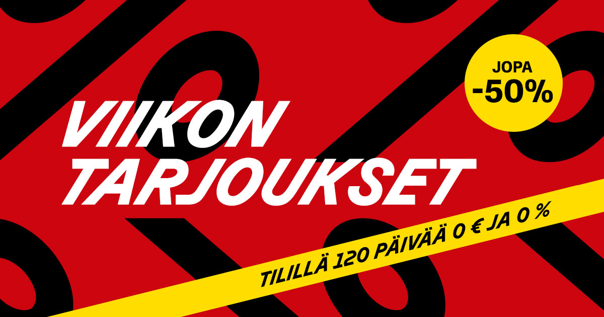 Viikon tarjoukset – jopa -50%