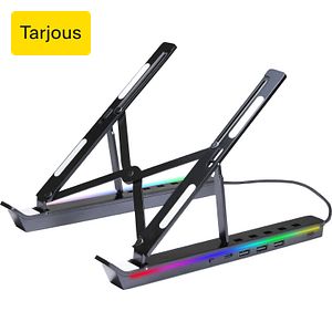 Blackstorm X15 -kannettavan tietokoneen teline, USB-porteilla ja RGB-valoilla