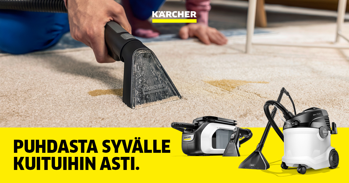 Kärcher – puhdasta syvälle kuituihin asti.
