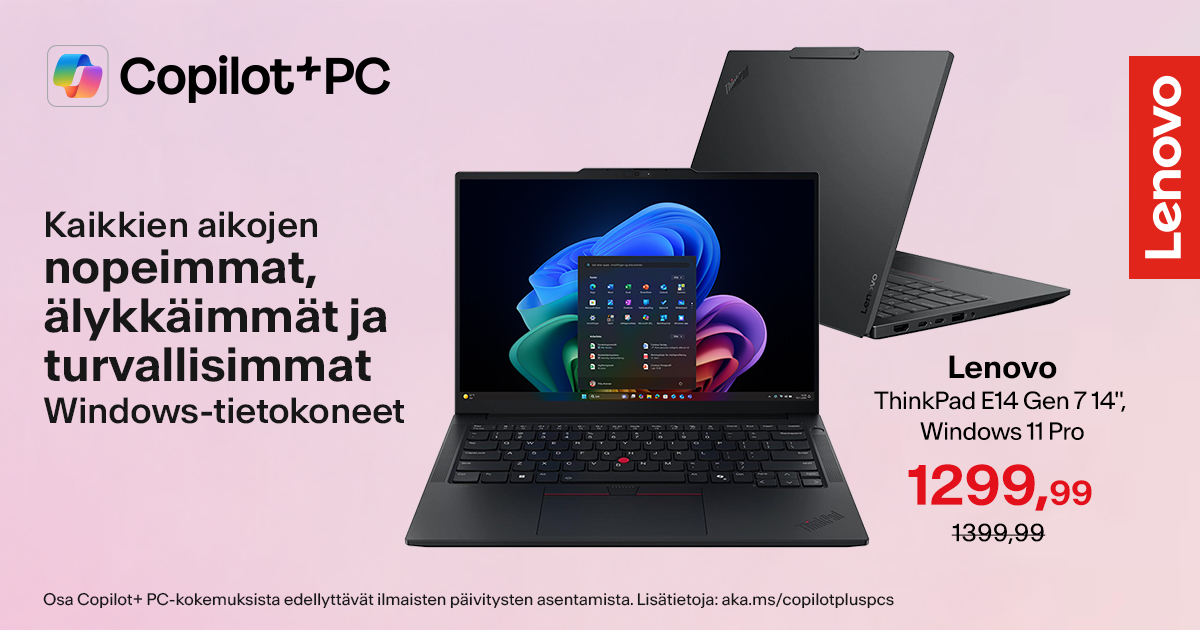 Lenovo – Kaikkien aikojen nopeimmat, älykkäimmät ja turvallisimmat Windows-tietokoneet