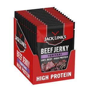 Jack Link's Beef Jerky Teriyaki -kuivaliha, 40 g, 12-PACK