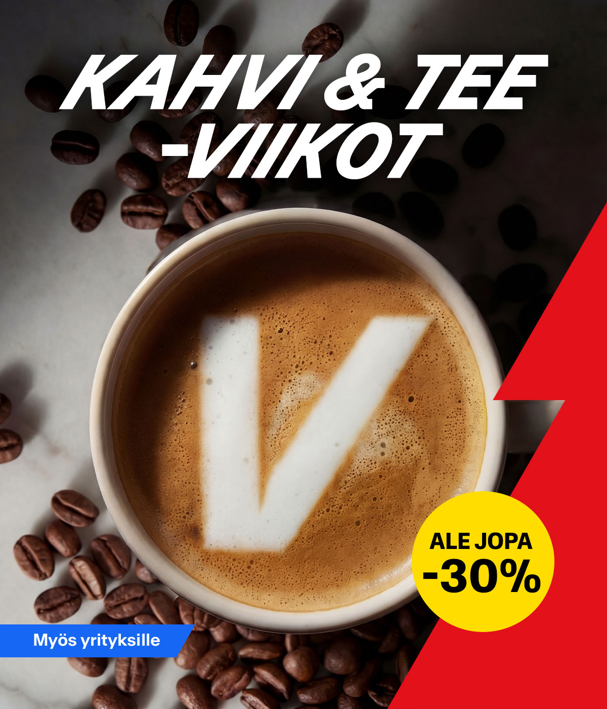Kahvi ja tee -viikot – ALE jopa -30%