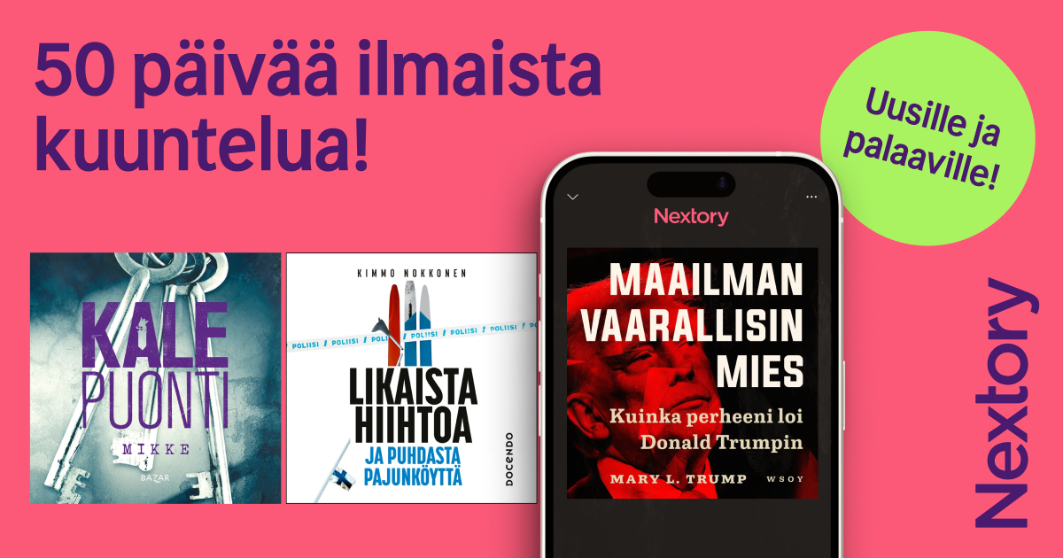 Nextory – 50 päivää ilmaista kuuntelua