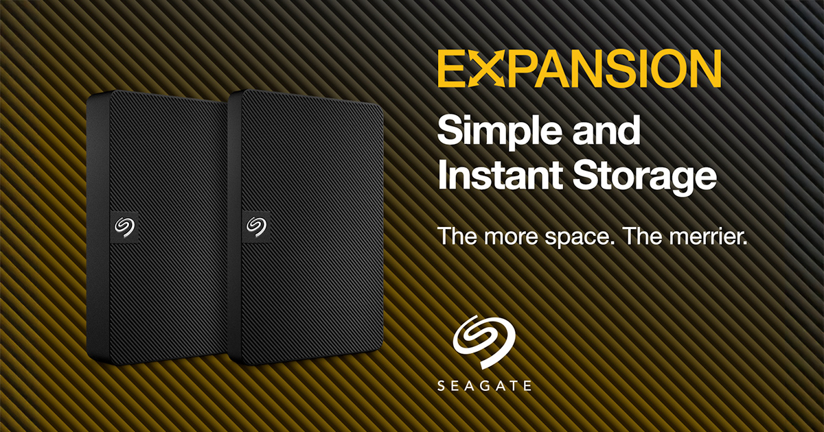Seagate Expansion Portable – Simple and instant Storage