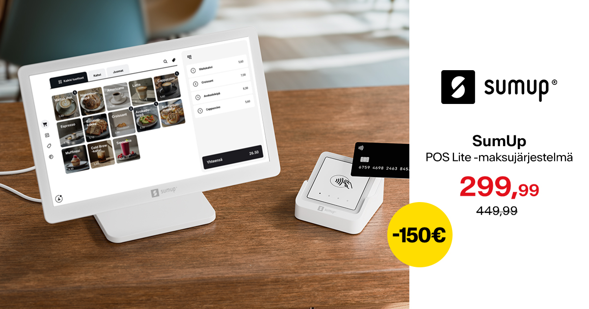 SumUp POS Lite -maksujärjestelmä -150 €