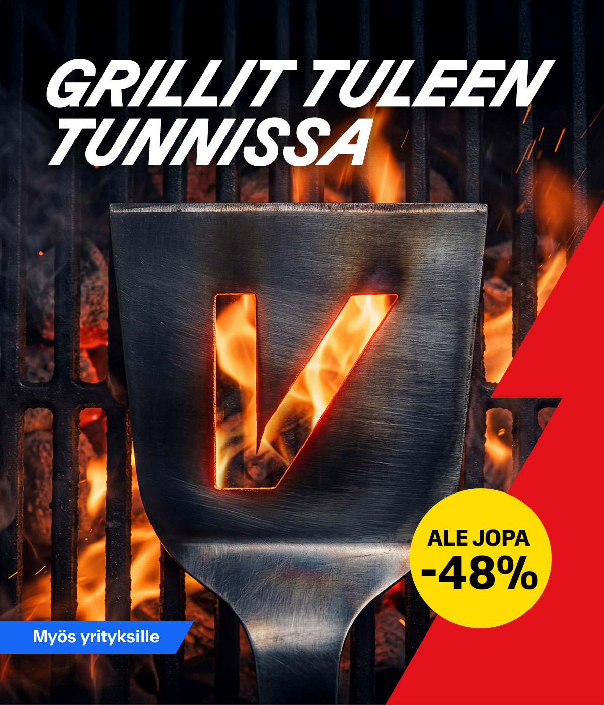 Grillit tuleen tunnissa – ALE jopa -48%