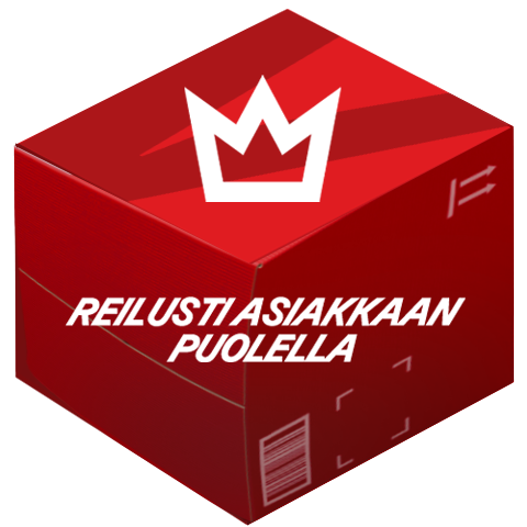 Reilusti asiakkaan puolella