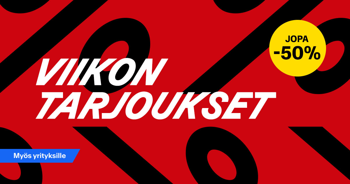 Viikon tarjoukset jopa -50%