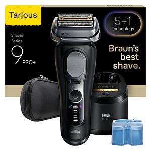Braun Series 9 PRO+ 9660CC Wet&Dry -Pro SensoAdapt parranajokone SmartCare-asemalla, Musta