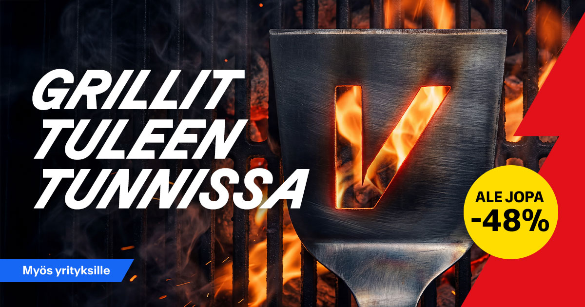 Grillit tuleen tunnissa – ALE jopa -48%