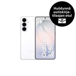 Samsung Galaxy S26+ 5G puhelin, 256/12 Gt, valkoinen