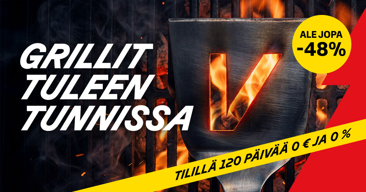 Grillit tuleen tunnissa – ALE jopa -48%