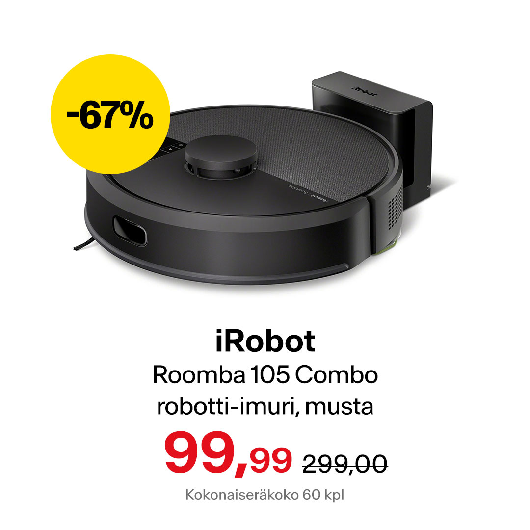 iRobot Roomba 105 Combo robotti-imuri, musta