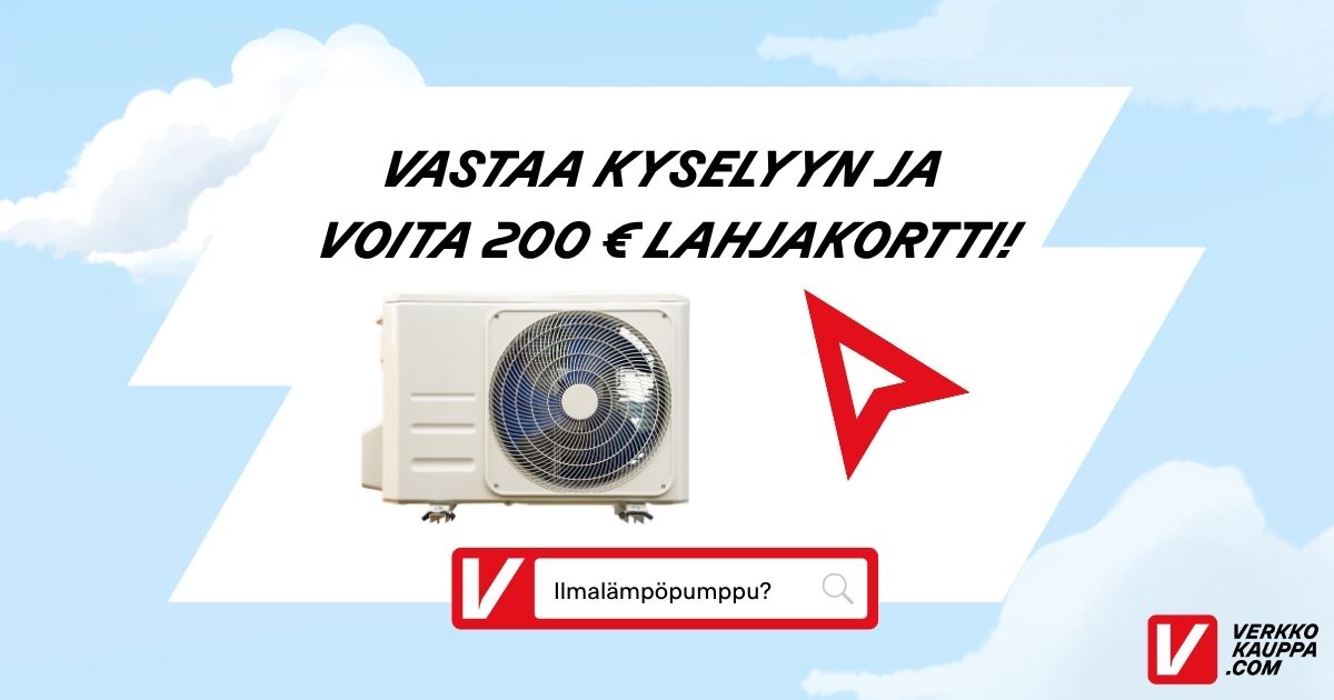 Vastaa kyselyyn ja voita 200 € lahjakortti
