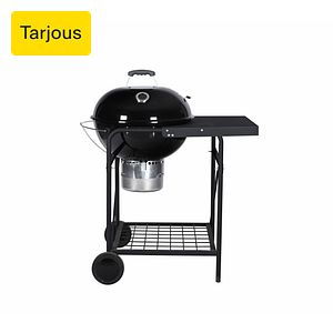 Anton Oliver Fire 57 cm emaloitu hiiligrilli sivupöydällä