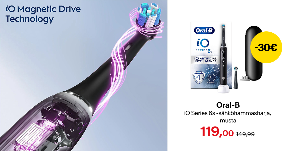 Oral-B iO Series 6s -sähköhammasharja -30 €