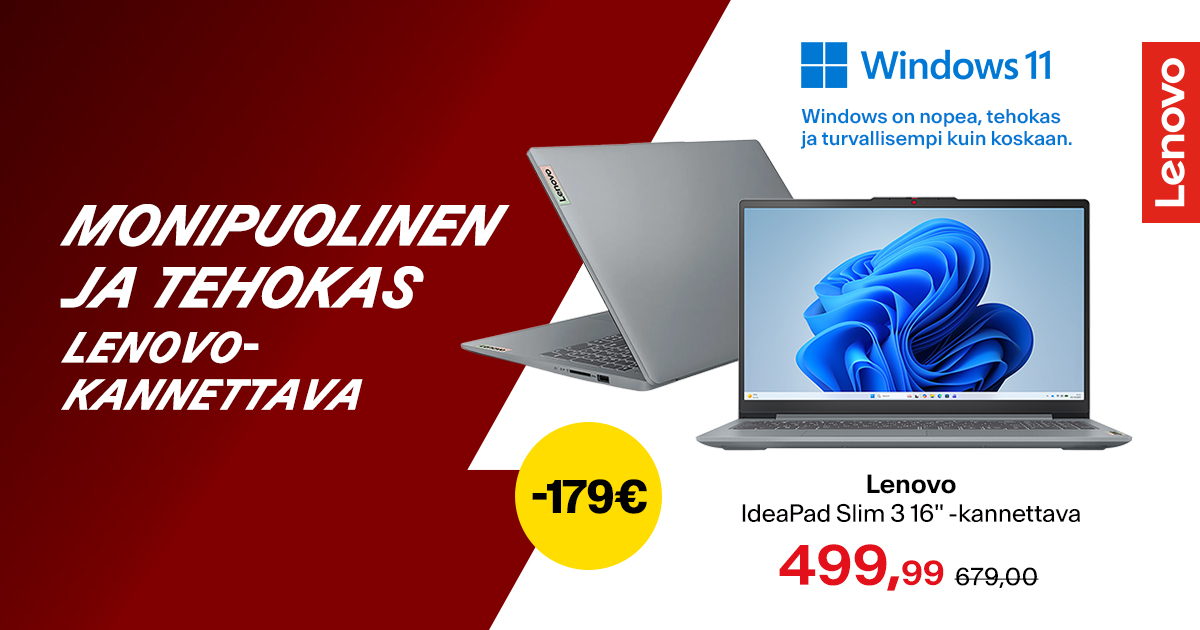 Monipuolinen ja tehokas Lenovo-kannettava