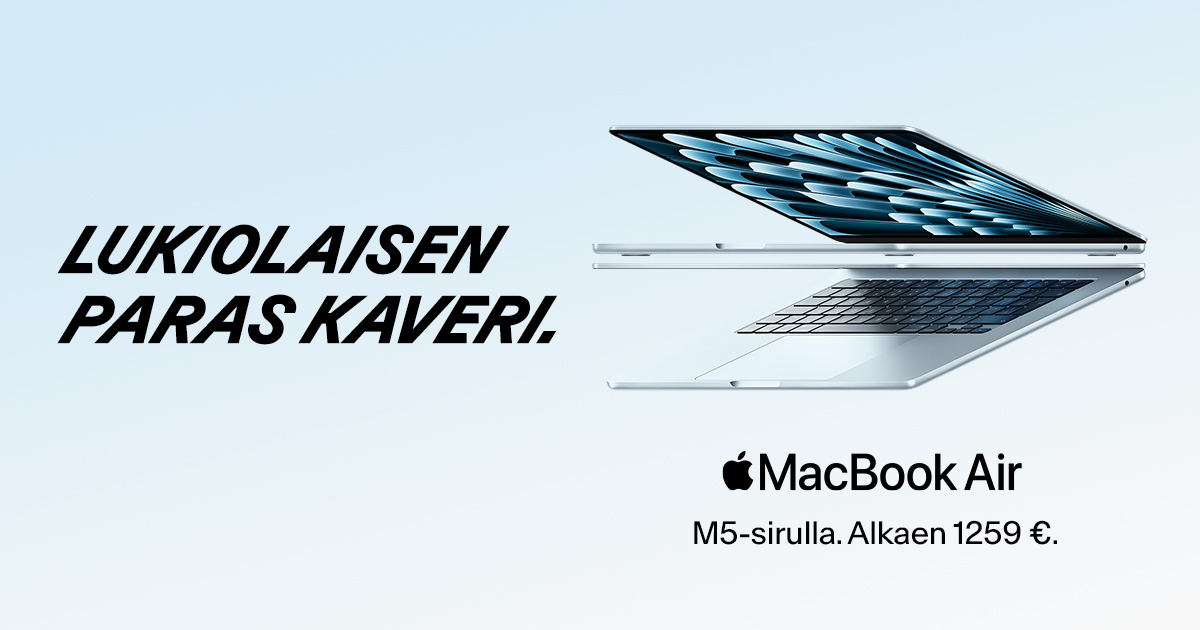 MacBook Air – Lukiolaisen paras kaveri.