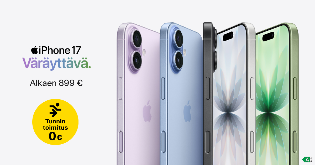 iPhone 17 – Väräyttävä. Tunnin toimitus 0 €