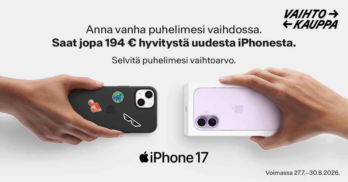 Vaihtokauppa – iPhone 17