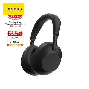 Sony WH-1000XM6 vastamelukuulokkeet, musta