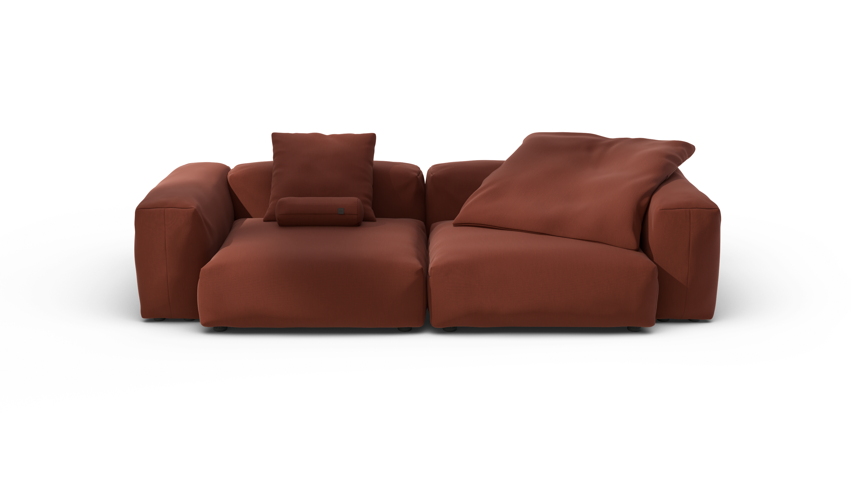 Image of vetsak | Sofa Set 02 Large - Terrain - Saffron | Modular Sofa | 3.5 Seater |&nbsp;Big Sofa