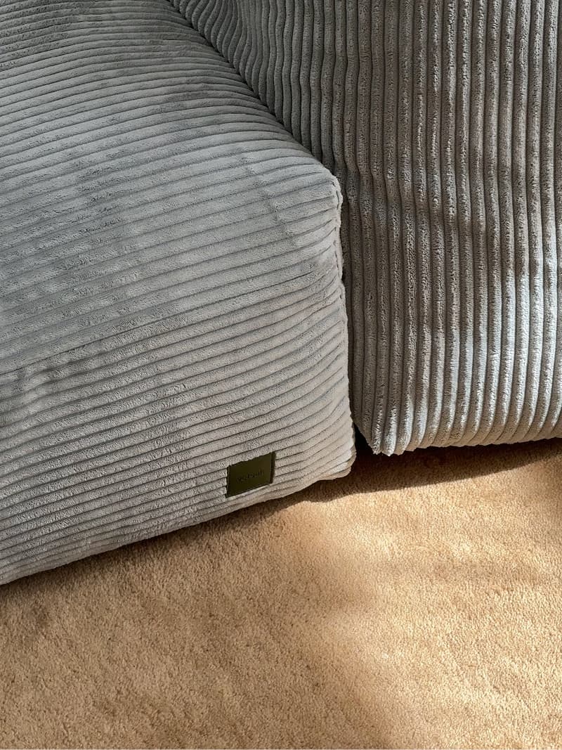 cord velour mint fabric