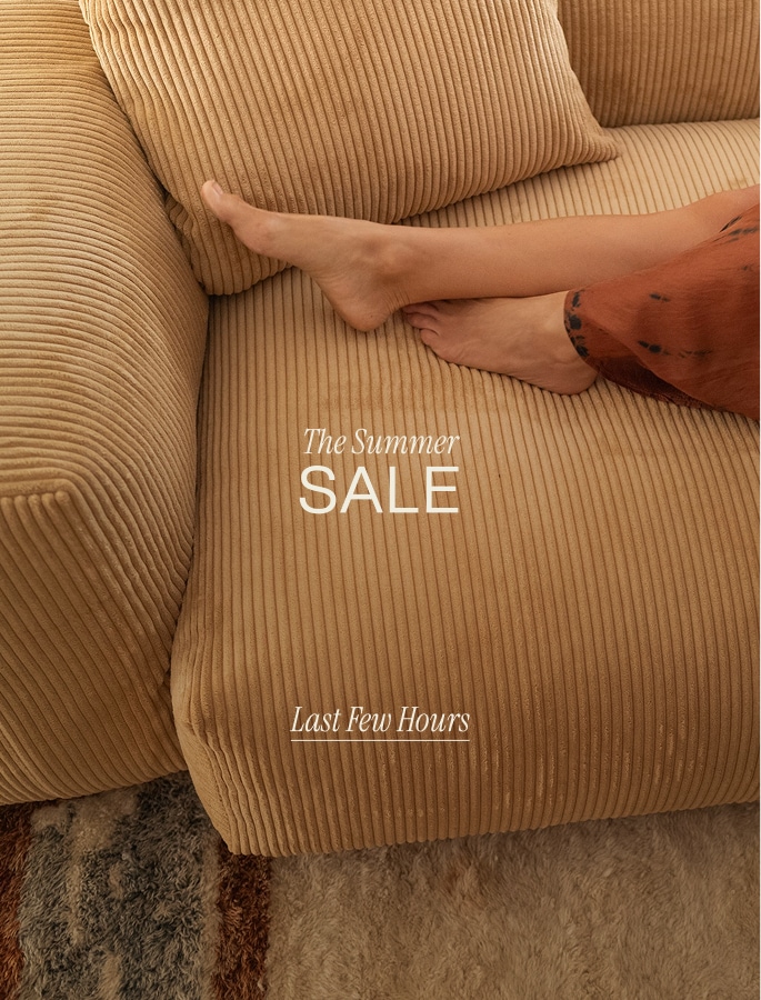 Cord velour sofa detail