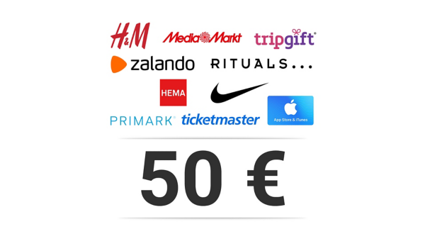 Shopping Voucher t.w.v. 50 €