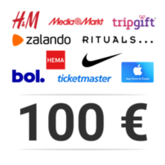 Shopping voucher t.w.v. 100 €