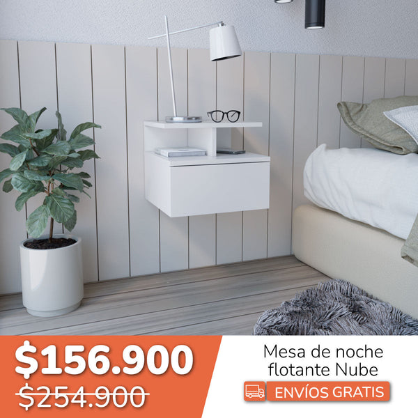 mesa de noche flotante nube