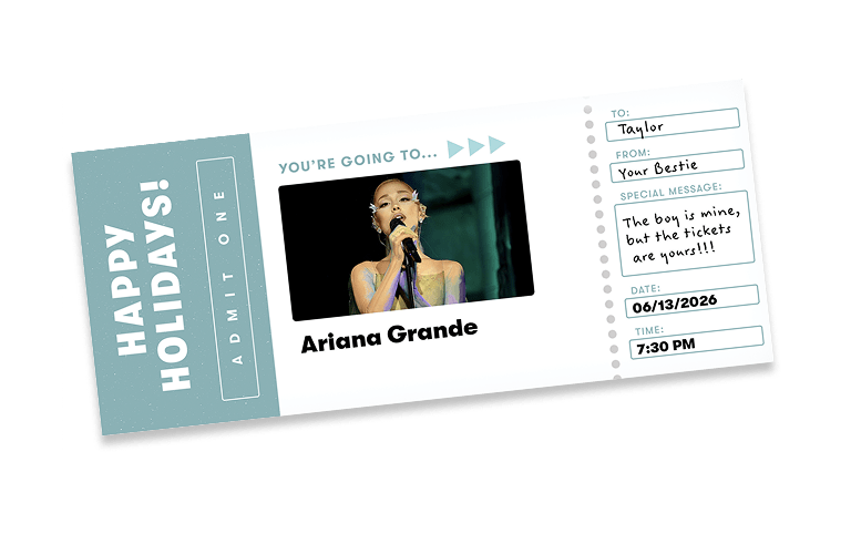 printable ticket