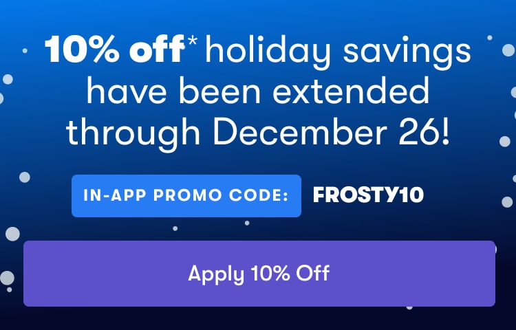 Holiday Sale Offer Extended Through Dec 26!