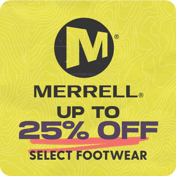 Save Up To 25% Off Select Merrell