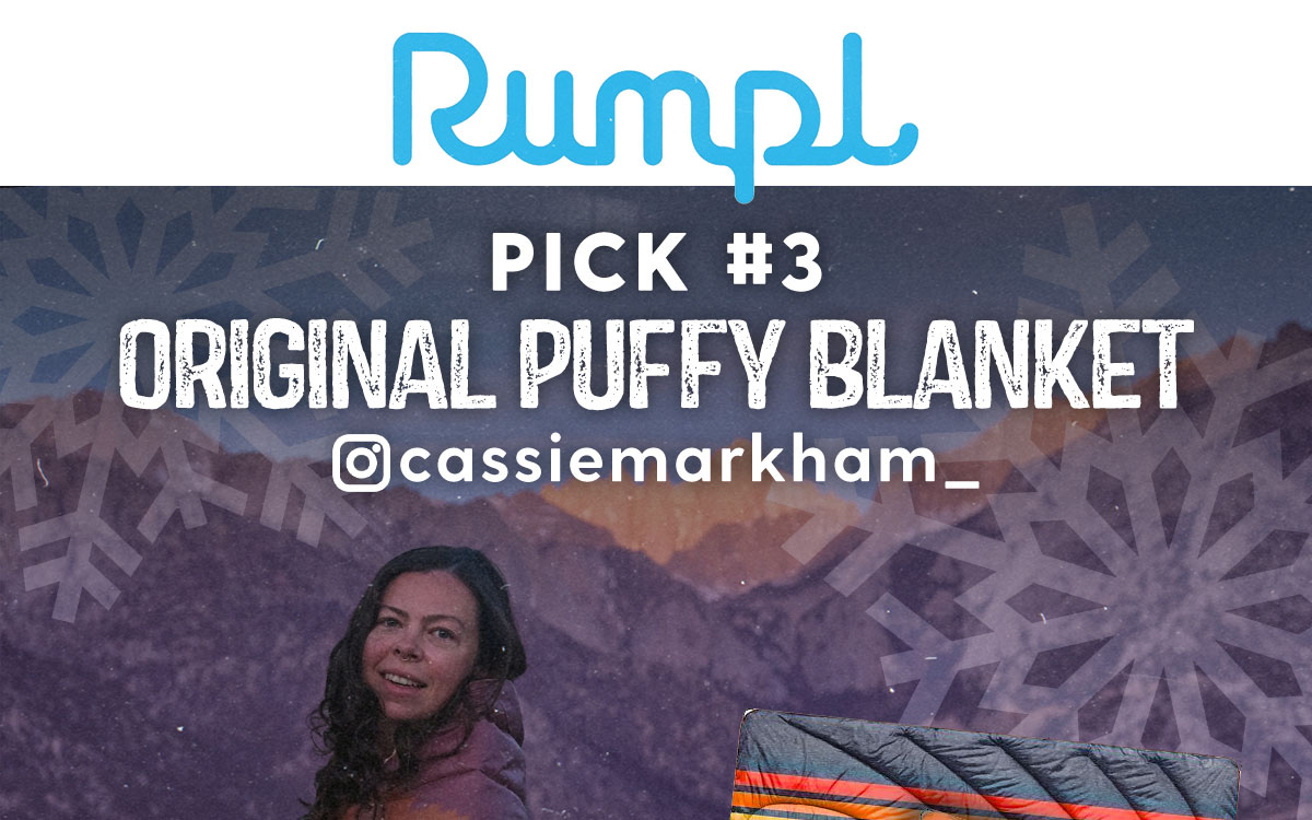 Pick #3: Rumpl Original Puffy Blanket - @cassiemarkham_